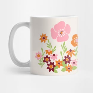 Pretty Retro Floral Mug